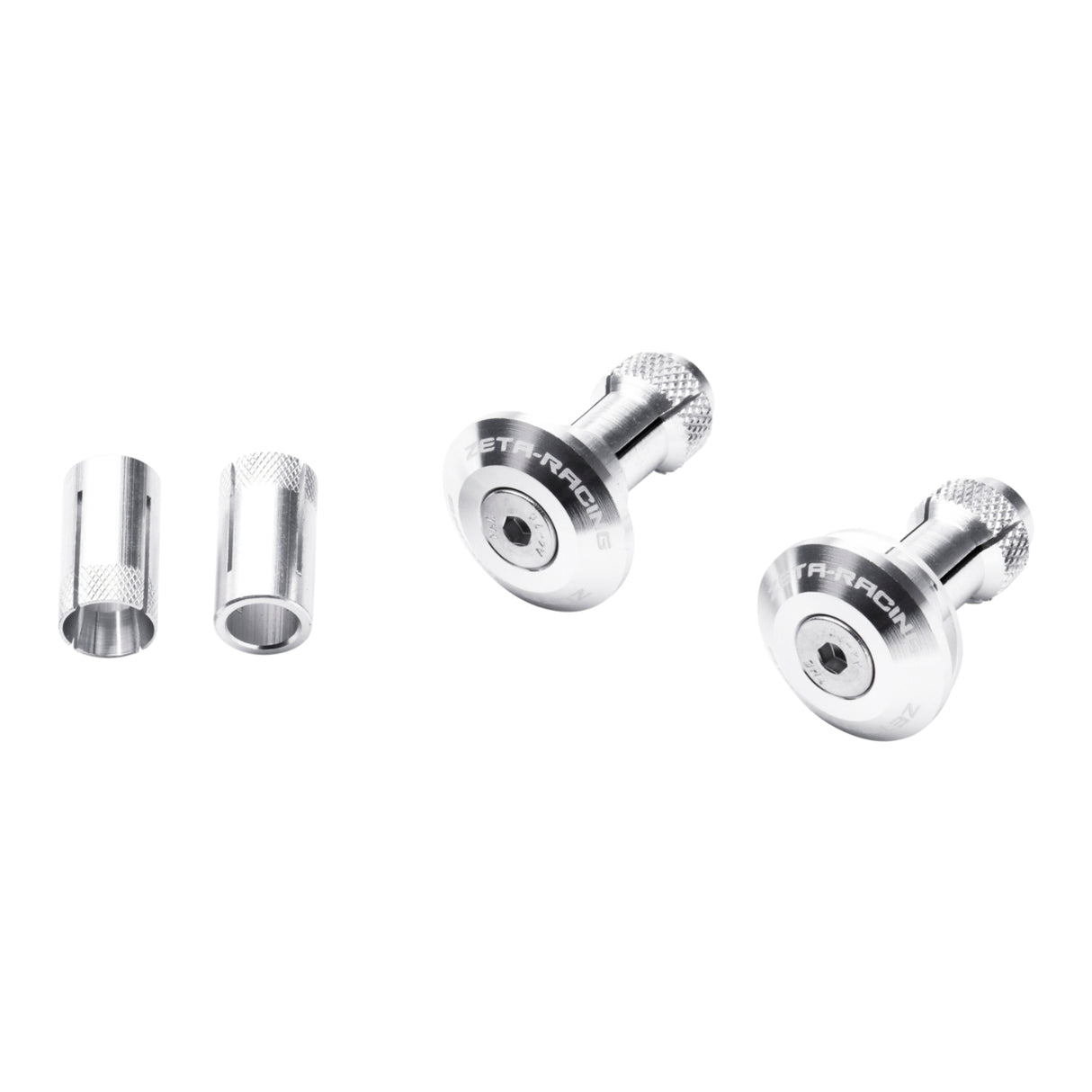 Zeta Bar End Plugs 29mm (2 Pack) - Silver