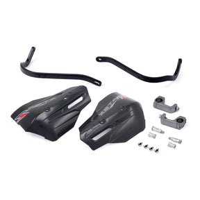 Zeta Armour XC-Pro Handguard Kit for 28.6mm Handlebars with U-Clamp - Black / Bl