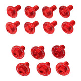 Zeta Aluminium Plastic Bolt Set - Suzuki RM-Z250 ('10-'18) 17 Piece - Red