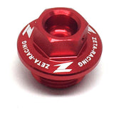 Zeta Oil Filler Plug - Kawasaki KX250 ('05-'07), KX250F / KX450F ('04-) - Red
