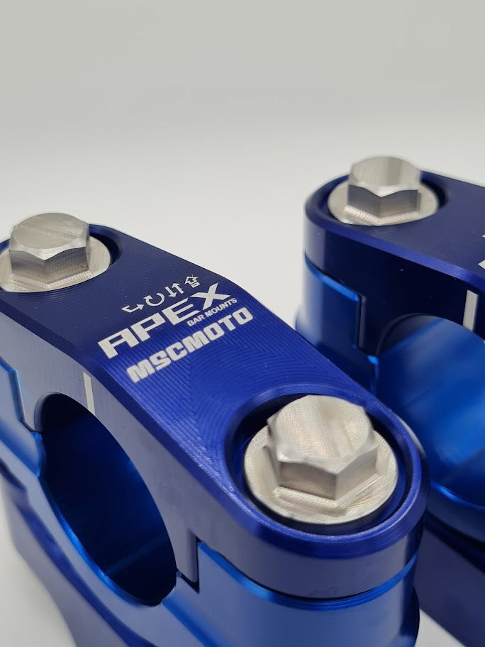 Apex Anti Vibration Bar Mounts Blue
