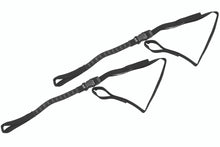 Load image into Gallery viewer, Rok Straps - Motorcycle adjustable stretch strap Black w/Reflective Strip (Pair)