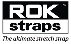 Rok Straps - Motorcycle adjustable stretch strap (Pair) Orange